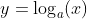 y=\log_a(x)~\Rightarrow y'=\dfrac{1}{x\ln(a)} 