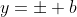 y=\pm b