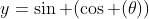 y=\sin (\cos (\theta))