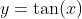 y=\tan(x)