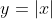 y=|x|