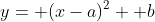 y= (x-a)^2+ b