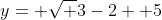 y= \sqrt {3-2} +5