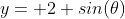 y= 2 sin(\theta)