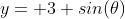 y= 3 sin(\theta)