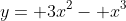 y= 3x^2- x^3