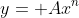 y= Ax^n