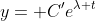 y= C'e^{\lambda t}