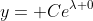 y= Ce^{\lambda 0}