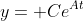 y= Ce^{At}