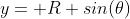 y= R sin(\theta)