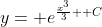 y= e^{\frac{x^3}{3}+ C}