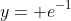 y= e^{-1}