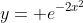 y= e^{-2x^{2}}