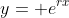 y= e^{rx}