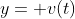 y= v(t)