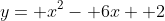 y= x^2- 6x+ 2