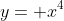 y= x^4