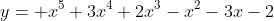 y= x^5+3x^4+2x^3-x^2-3x-2
