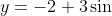 y=-2+3\sin