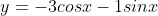 y=-3cosx-1sinx