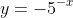 y=-5^{-x}