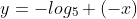 y=-log_5 (-x)