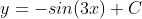 y=-sin(3x)+C