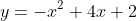 y=-x^2+4x+2