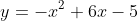 y=-x^2+6x-5
