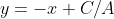 y=-x+C/A