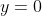 y=0~\vee~y=\dfrac12