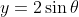 y=2\sin\theta