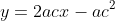y=2acx-ac^2