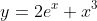 y=2e^x+x^3