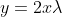 y=2x\lambda