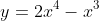 y=2x^4-x^3