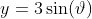 y=3\sin(\vartheta)