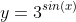 y=3^{sin(x)}