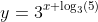 y=3^{x \log_3(5)}