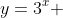 y=3^x 