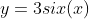 y=3six(x)