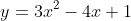 y=3x^2-4x+1