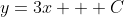 y=3x + C