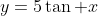 y=5\tan x