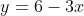 y=6-3x