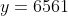 y=6561