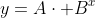 y=A\cdot B^x