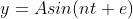 y=Asin(nt+e)