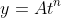 y=At^n